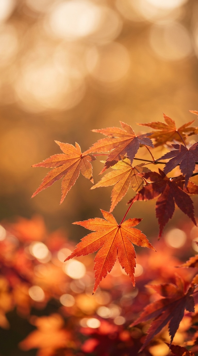 Backlit Maple wallpaper from the Foliage collection